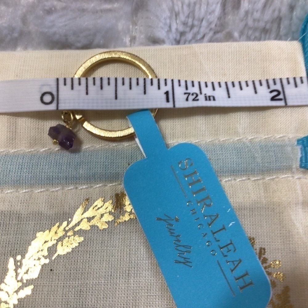 NEW Shiraleah Raval Amethyst Adjustable Stacking Ring - Picture 3 of 4